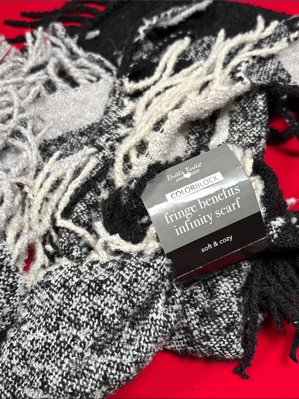 Britt’s Knits soft infinity scarf. NWT!